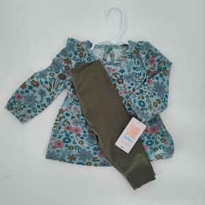 Carter's blue two piece outfit size 9m